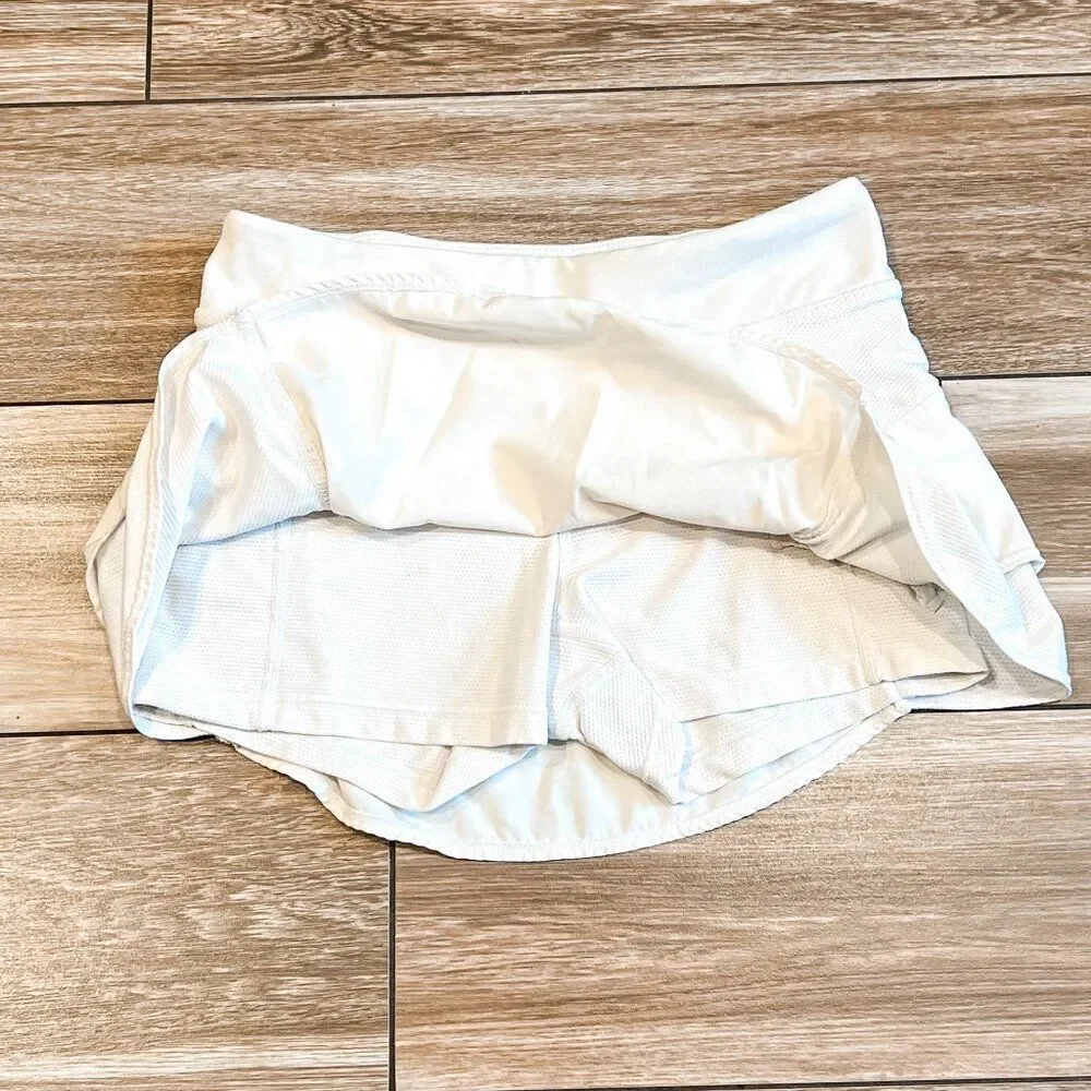 Athleta Girl White Tennis Serve Skort Size Medium 8-10